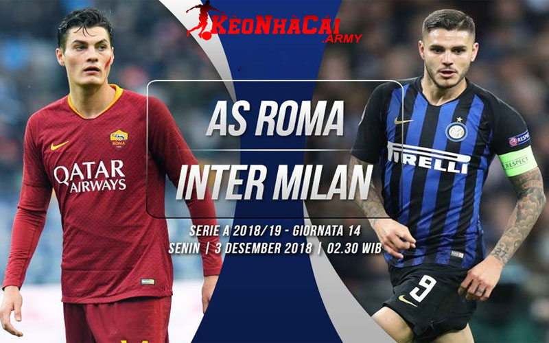 0 ava roma vs inter Soi Kèo AS Roma vs Inter Milan - Serie A Vòng 8 1h45 21/10